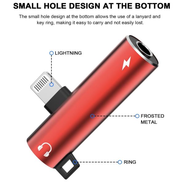 Apple Certified Lightning to 3.5mm Aux and Charging Dongle