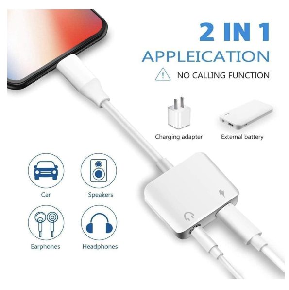 Apple MFi Certified Lightning to 3.5mm Aux Audio Dongle