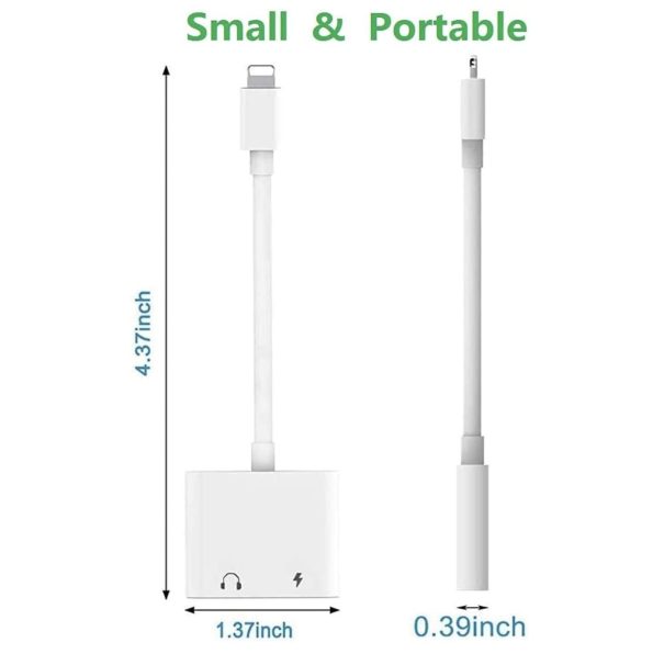 Apple MFi Certified Lightning to 3.5mm Aux Audio Dongle 2