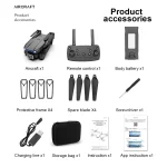 Professional Quadcopter Aerial Drone with Dual HD Cameras Black