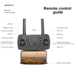 Professional Quadcopter Aerial Drone with Dual HD Cameras Black