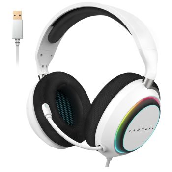 Targeal RGB Gaming Headset with Microphone White