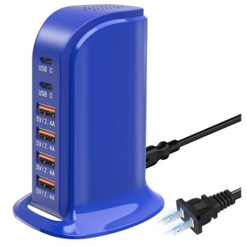 40W 6 Port USB Charging Station RISWOJOR
