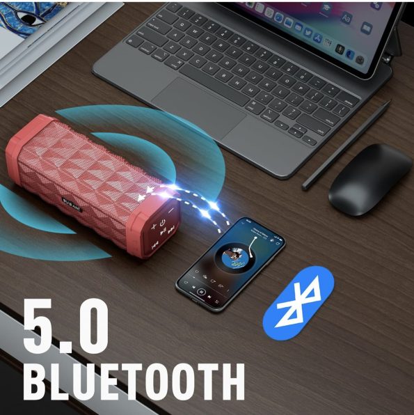 BUGANI M99 Portable Bluetooth Speaker Red 1