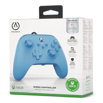 PowerA Wired Controller for Xbox Series XS Officially Licensed for Xbox Blue