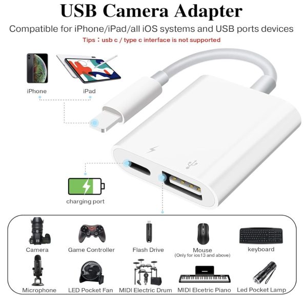 Powered USB to Lightning OTG Adapter