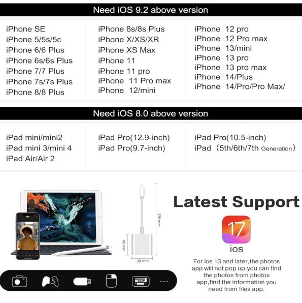 Powered USB to Lightning OTG Adapter 1