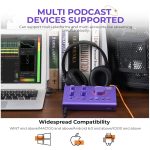 Synido Podcast Equipment Bundle Purple