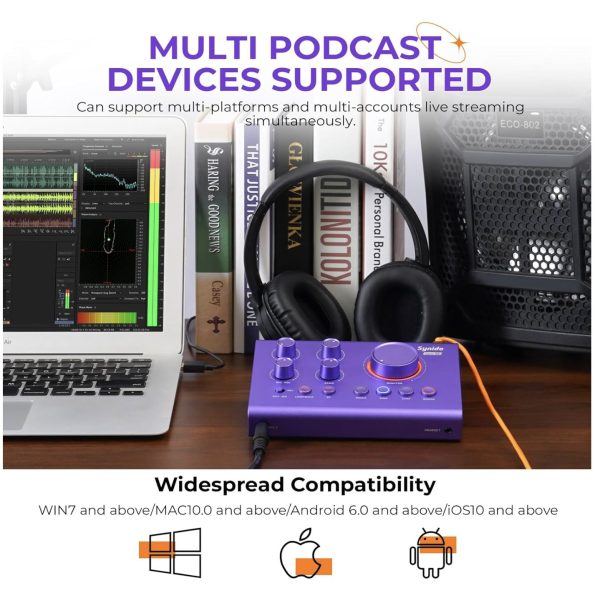 Synido Podcast Equipment Bundle Purple 1