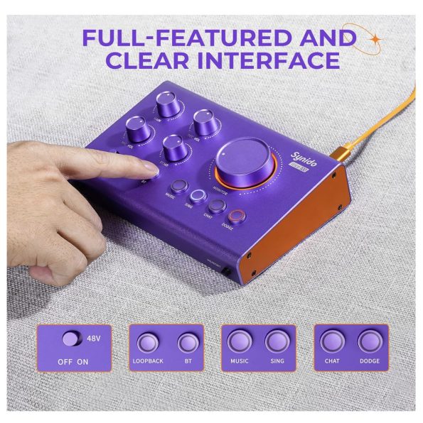 Synido Podcast Equipment Bundle Purple 5