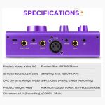 Synido Podcast Equipment Bundle Purple