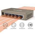 Tenda TEG1005D 5 Port Gigabit Switch Metal FInish