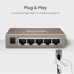 Tenda TEG1005D 5 Port Gigabit Switch Metal FInish