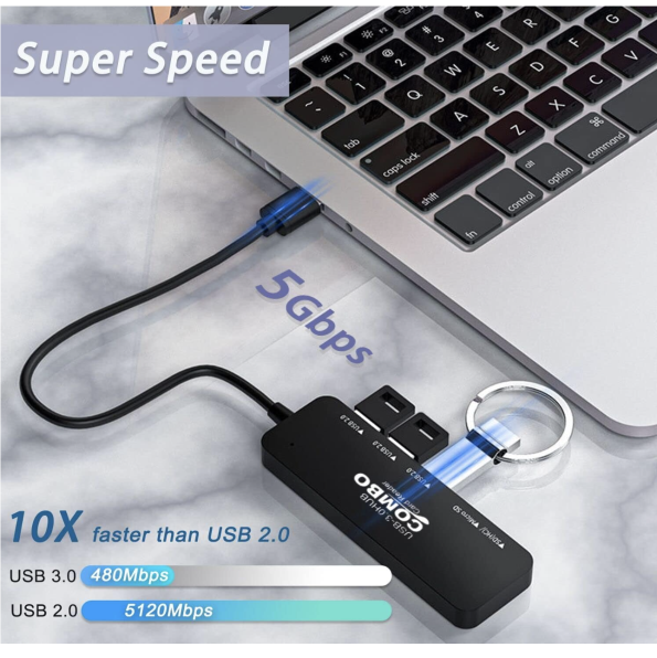 5in1 Thunderbolt Docking Station Card Reader and USB Hub 1