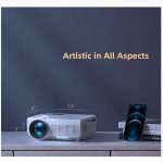 ALVAR 1080P Bluetooth Projector 100inch Screen 9000 Lux