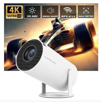 Hy300 4K Android 11 Projector Dual Wifi6 200 ANSI BT5.0