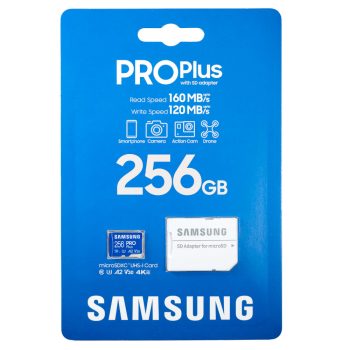 SAMSUNG PRO Plus Adapter microSDXC Up to 160MBs UHS I 4K UHD %E2%80%93 256 GB