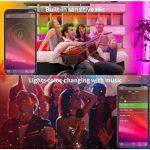 Smart App Control Led Strip Lights with RGB Music Sync Color Changing Bluetooth 100ft