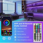 Smart App Control Led Strip Lights with RGB Music Sync Color Changing Bluetooth 100ft