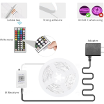 Smart App Control Led Strip Lights with RGB Music Sync Color Changing Bluetooth 100ft