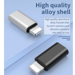 USB C Female to Lightning Male PD Fast Charging Adapter Standard