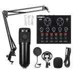 ZINGYOU Condenser Microphone Bundle BM 800 Mic Live SoundCard Black