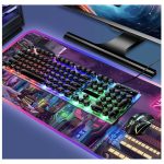 RGB Large Gaming Mouse Pad Pain Japanese Neon City Streets 31.5 x 11.8inches