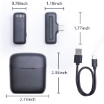 Wireless Lavalier Microphone with Charging Case Single Mic