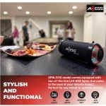 Axess SPBL1010 Wireless Bluetooth Speaker Red Black