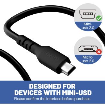 Mini USB 2.0 Type A to Mini B Cable 6 Feet 2