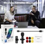 Wireless Rechargeable Mini Lavalier Microphone Set