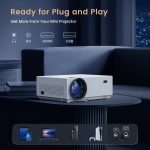 ALVAR 1080P Bluetooth Projector 100inch Screen 9000 Lux