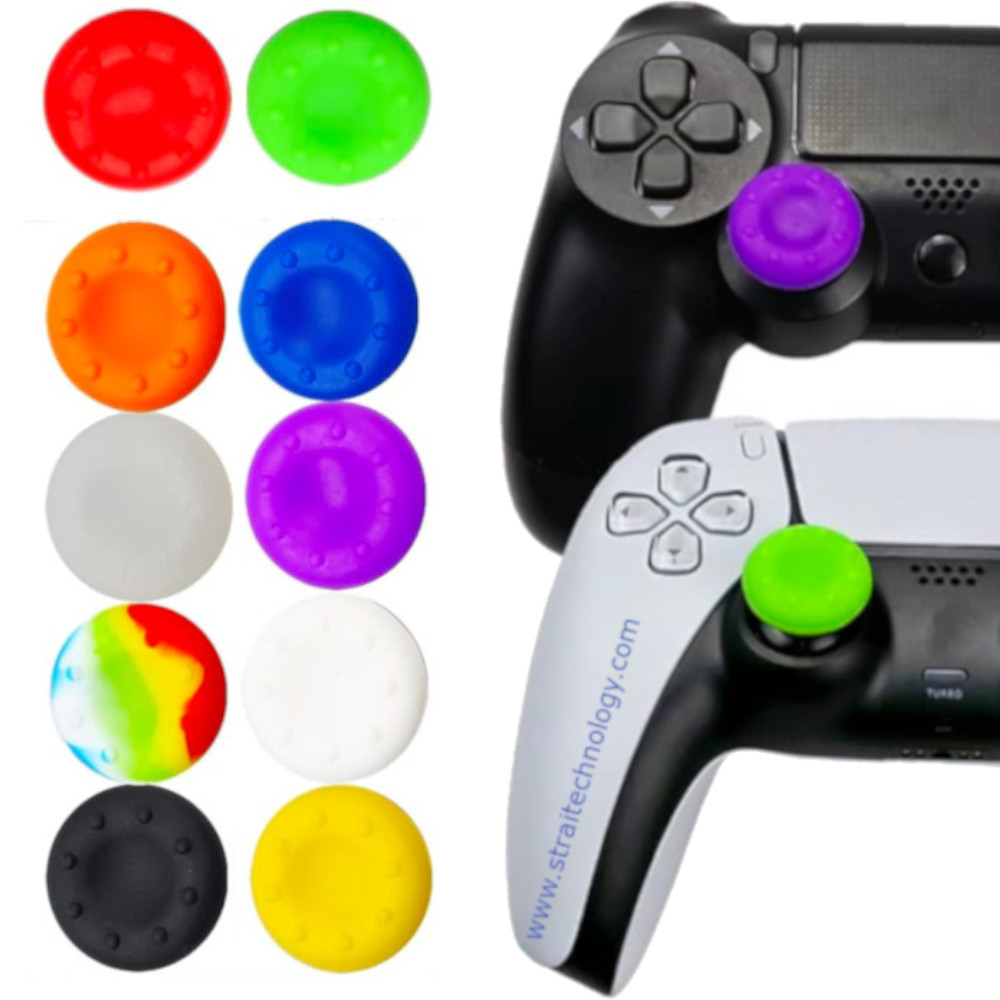 Analog Silicone Joystick Thumb Grips for Game Controllers Assorted-01