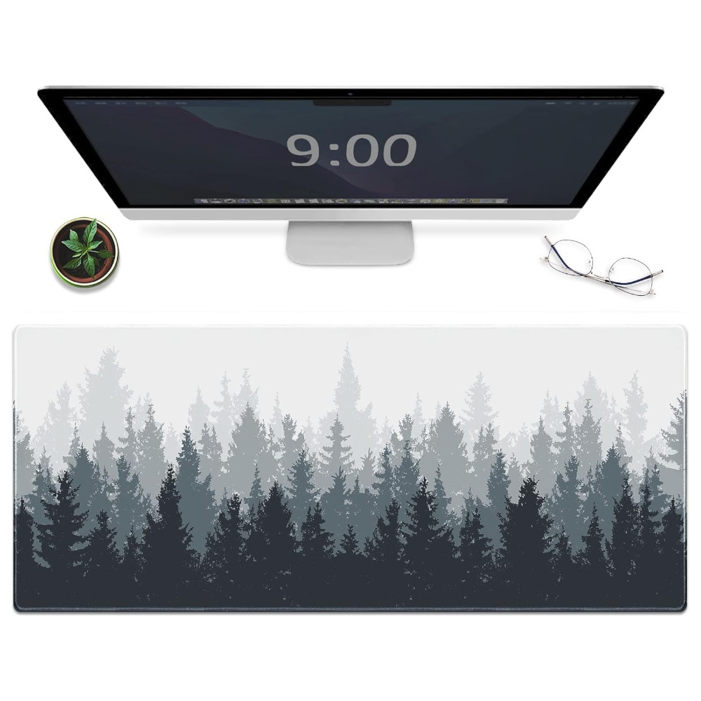 Gaming Mouse Pad with Forest Background Pattern XXL