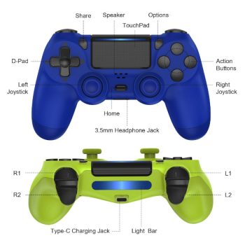 Generic Wireless Dual Vibration Controller for PS4:PC