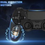 Generic Wireless Dual Vibration Controller for PS4:PC – Black