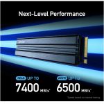 Lexar NM790 SSD with Heatsink PCIe Gen4 NVMe M.2 SSD – 1TB