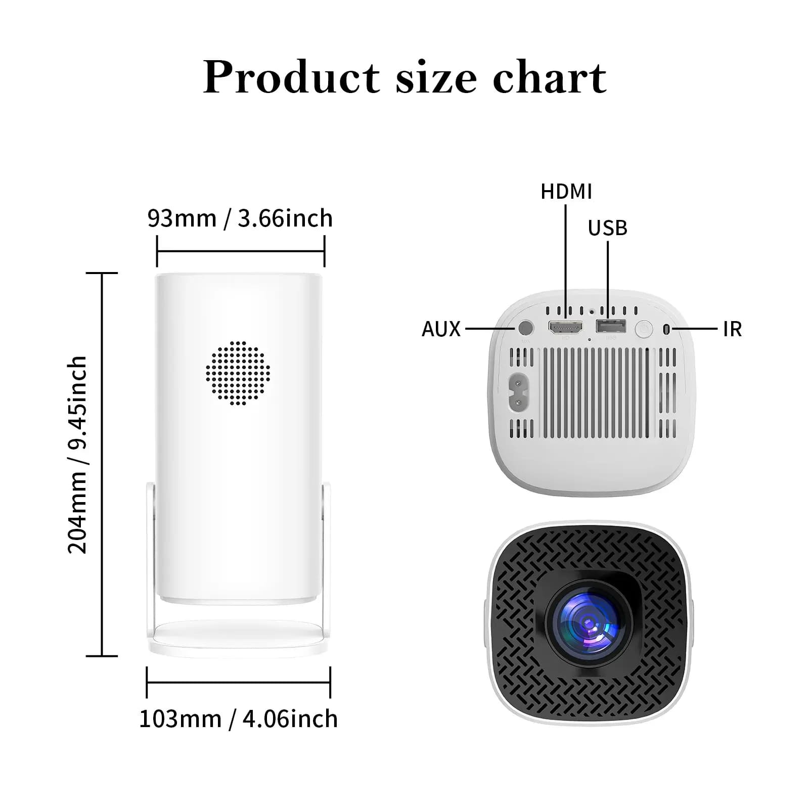 Smart Mini Portable Android 11 Projector - P30 Specs