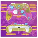 Wireless Replacement Xbox Controller Painted Forza Horizon Inspo Yellow Pink