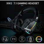 Foyose Wired Gaming Headset with Mic and RGB – Black