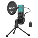 KLIM Muse RGB Wireless Gaming Microphone with Pop filter – Black