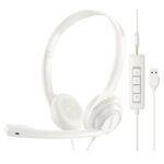 NUBWO HW03 USB Computer Headset – White 1