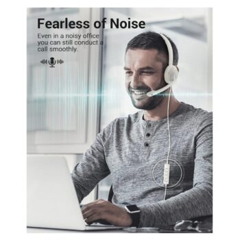 NUBWO HW03 USB Computer Headset - White 2