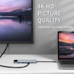 8in1 USB Type C Thunderbolt 3 Docking Station with RJ45 and Fast PD