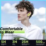 Air31TWS True Wireless Bluetooth 5.0 Earbuds with Noise Reduction – LED Display Case – Light Blue