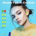 Air31TWS True Wireless Bluetooth 5.0 Earbuds with Noise Reduction – LED Display Case – Light Blue