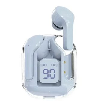 Air31TWS True Wireless Bluetooth 5.0 Earbuds with Noise Reduction - LED Display Case - Light Blue