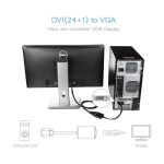 DVI-D Male 24+1 PIN to VGA Female 15 PIN Adapter