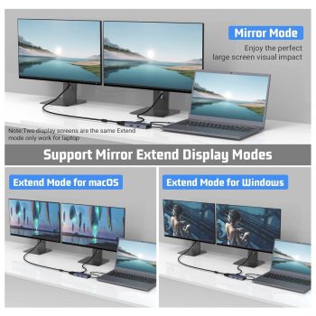 Otaitek 6 in 1 USB C Hub with 4K HDMI, Multi USB 3.0 USB-A Ports 1