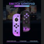 Replacement L+R Joycon Controllers for Nintendo Switch – Wireless with Turbo Wake Up Function – Red Blue